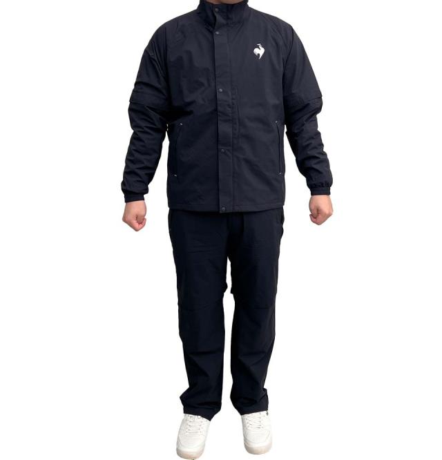 ルコック レインウェア 透湿 耐水 ストレッチ 上下セット(ブラック・サイズ：3L) le coq sportif GOLF QGMXJH10W-BK-3L返品種別Aの通販は 11,880円