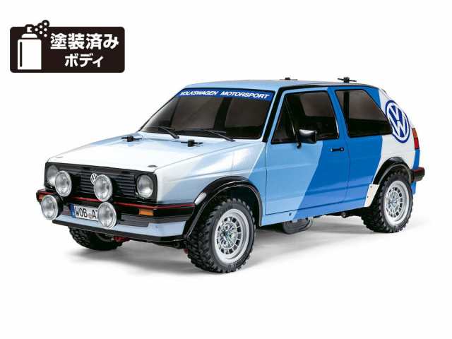 タミヤ 1/10 電動RCカー No.714 フォルクスワーゲン ゴルフII GTI 16V ラリー (MF-01Xシャーシ)【58714】ラジコン 返品種別B