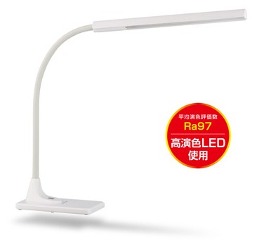 ジェントス DK-R270WH LEDデスクスタンド(ホワイト)GENTOS[DKR270WH] 返品種別Aの通販は