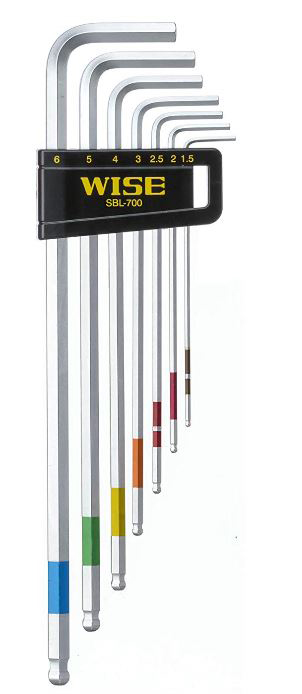 ワイズ SBL-700 スーパーボールレンチ ロング LL7本セットWISE[SBL700WISE] 返品種別Bの通販は