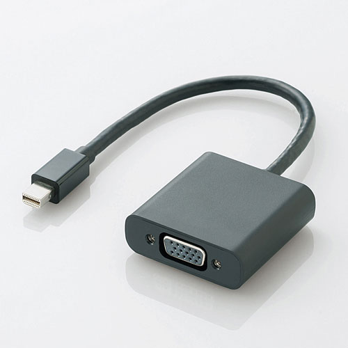 エレコム Mini DisplayPort-VGA変換アダプタ 0.15m（ブラック） MiniDisplayPortオス - D-Sub15ピンメス AD-MDPVGABK返品種別Aの通販は 5,480円
