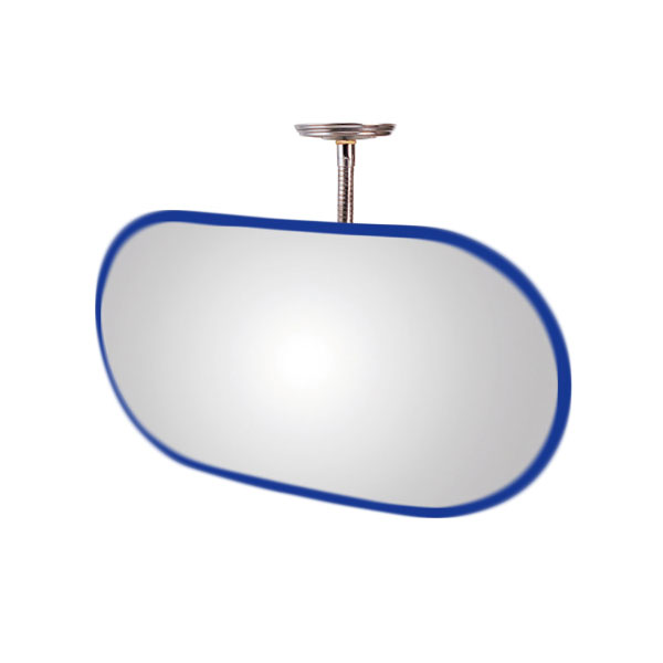 信栄物産 KA-750BL 防犯ミラー室内用 フレキシブルタイプ 小判 365×760mm（青）[KA750BLシンエイ] 返品種別Bの通販は