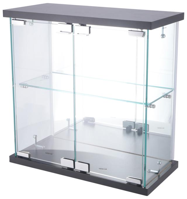 不二貿易 卓上ガラスコレクションケース（ブラック） 74073返品種別Aの通販は 7,480円