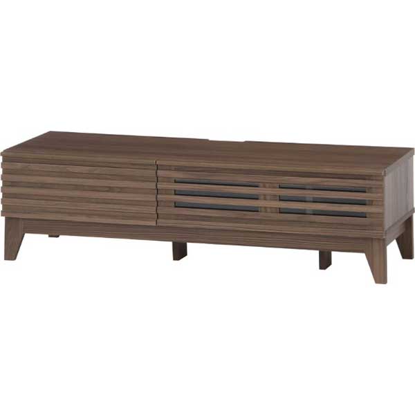 不二貿易 98660 TV台 ライン 幅120cm(ミディアムブラウン)[98660フジボウエキ] 返品種別Aの通販は