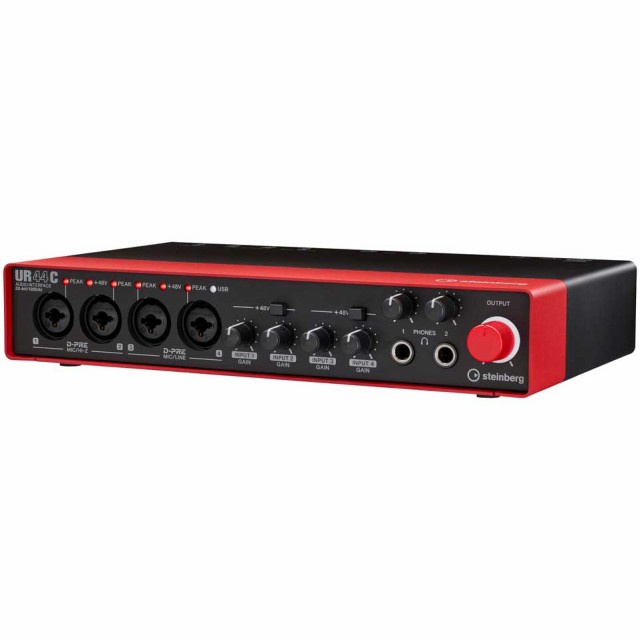 スタインバーグ UR44C-RD USBオーディオインターフェイス（レッド）steinberg[UR44CRD] 返品種別A