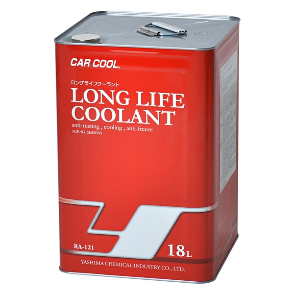 ヤシマ工業 RA121 カークール ロングライフクーラント（LLC） JIS規格 赤 18LCAR　COOL[RA121カンサイバテリ] 返品種別A 7,548円