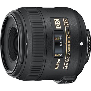 ニコン AFSDXMC40/2.8G AF-S DX Micro NIKKOR 40mm f/2.8G※DXフォーマット用レンズ（24mm×16mm）[AFSDXMC4028G] 返品種別A