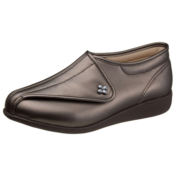 アサヒシューズ レディース　快歩主義　介護シューズ　3E　両足（ブロンズスムース・サイズ：24.5cm） L011-BZSM-24.5返品種別Aの通販は