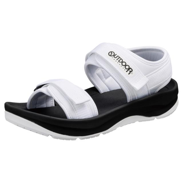 OUTDOOR PRODUCTS 男女兼用 サンダル（ホワイト・サイズ：20.0cm  