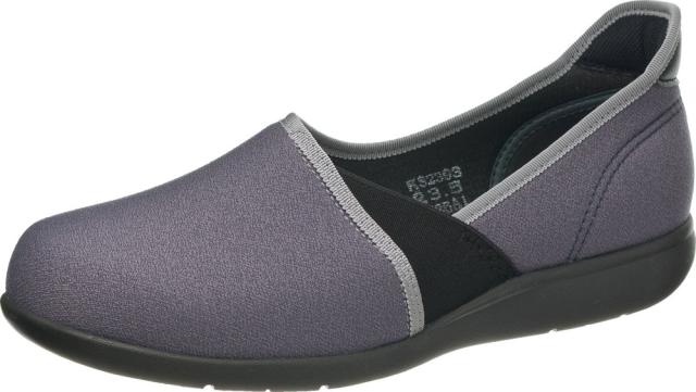 アサヒシューズ KHS-L173-BLグレ-230 軽量スリッポンシューズ（ブルーグレー・サイズ：23.0cm）快歩主義[KHSL173BLグレ230] 返品種別Aの通販は 5,821円