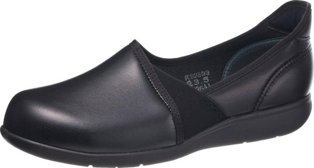 アサヒシューズ 軽量スリッポンシューズ(ブラックスムース・サイズ:23.5cm) 快歩主義 KHS-L173-BKスムス-235返品種別Aの通販は