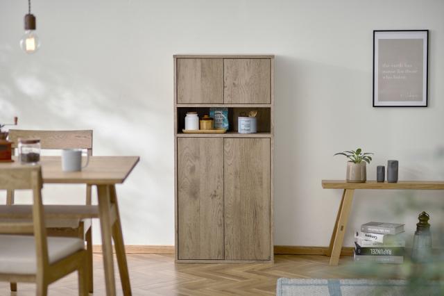 アイリスオーヤマ WRC-540アツシユブラウン ウッドリビングキャビネット(アッシュブラウン)IRIS[WRC540アツシユブラウン] 返品種別Aの通販は 8,380円