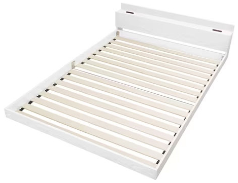 アイリスオーヤマ FBM-Dホワイト フロアベッド FBMシリーズ(ホワイト・ダブル)IRIS[FBMDホワイト] 返品種別Aの通販は