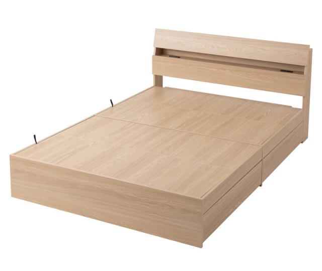 アイリスオーヤマ STBS-Dナチユラル 収納ベッド (ダブル・ナチュラル)IRIS[STBSDナチユラル] 返品種別Aの通販は