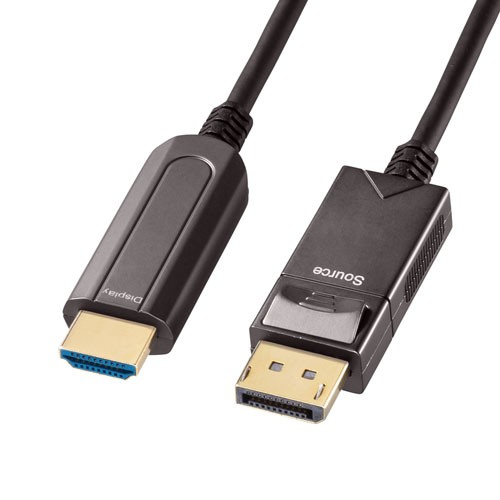 サンワサプライ KC-DPHDFB300 DisplayPort-HDMI変換 光ファイバーケーブル（30m）[KCDPHDFB300] 返品種別Aの通販は