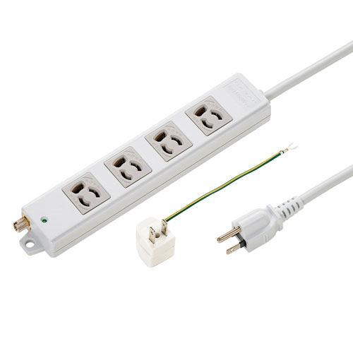 サンワサプライ TAP-5431MGN2-10 抜け止めタップ（3P・4個口・10m）[TAP5431MGN210] 返品種別Aの通販は 7,343円