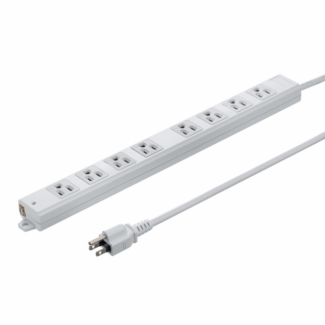 サンワサプライ TAP-KS8N-2 工事物件タップ（3P・8個口・2m）[TAPKS8N2] 返品種別Aの通販は