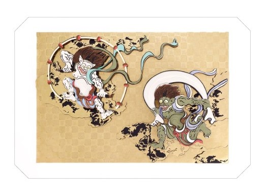 エンスカイ ペーパーシャドーアートプラス 俵屋宗達 風神雷神図屏風【SA-CO3】 返品種別Bの通販は