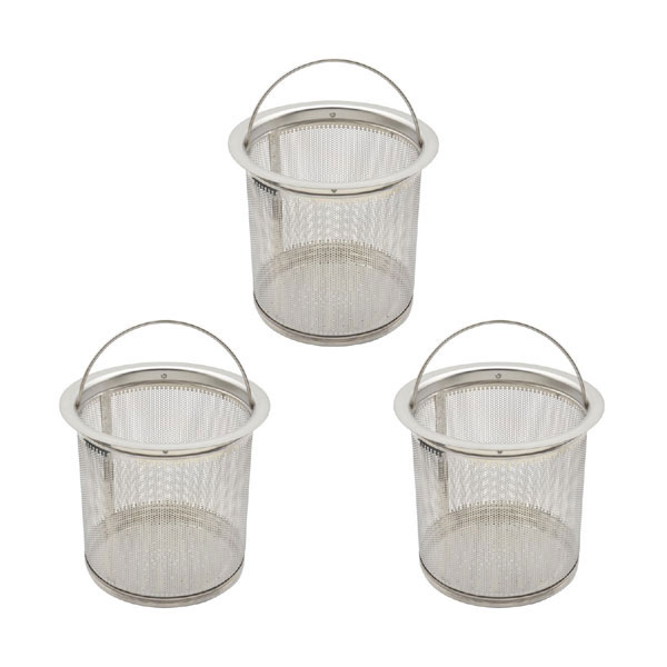 GAONA GA-PB055 流し用ゴミカゴ（ステンレス） 135×114×高さ124mm 3個セットガオナ[GAPB055] 返品種別Aの通販は