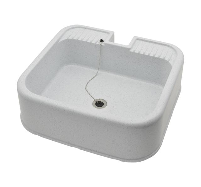 GAONA GA-RM005 水栓柱パン (ミカゲ・幅650×高さ170×奥行き510mm) ゴム栓つきガオナ[GARM005] 返品種別Bの通販は