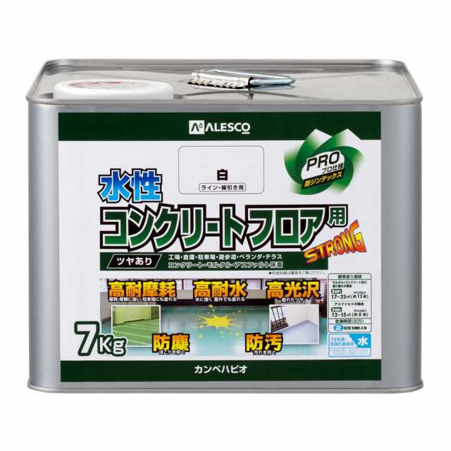 カンペハピオ 00467654603070 水性コンクリートフロア用 7kg(ライン線引き白)Kanpe Hapio[カンペ00467654603070] 返品種別Bの通販は