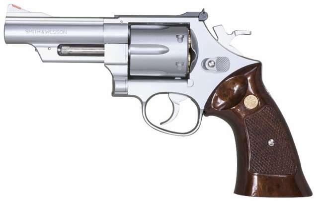 クラウンモデル ホップアップ ガス リボルバー S＆W M629 .44マグナム 4インチ シルバータイプ【対象年令 18才以上用】エアガン 返品種