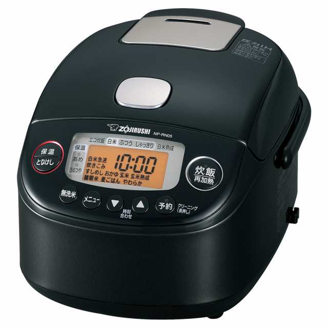 象印 NP-RN05-BA 圧力IH炊飯ジャー（3合炊き）　ブラックZOJIRUSHI　極め炊き[NPRN05BA] 返品種別A