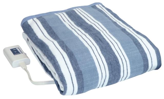 ゼピール DM-Y10KSN-NV 電気毛布（掛敷タイプ・188×130cm ネイビー）ZEPEAL[DMY10KSNNV] 返品種別Aの通販は 6,580円