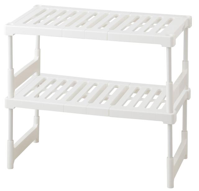 パール金属 N-7902(パ-ル) 押入れ伸縮整理棚 　  2P  ホワイト[N7902パル] 返品種別Aの通販は 5,442円