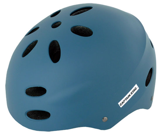 キャプテンスタッグ 自転車用ヘルメット【対象サイズ：54〜56cm未満】（マットダークブルー） CAPTAIN STAG cerf Y-6549返品種別Bの通販は