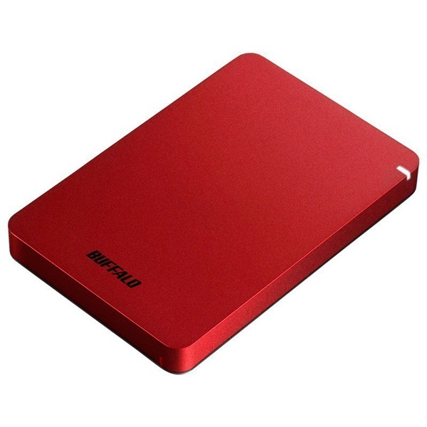 BUFFALO （バッファロー） USB3.1（Gen1）/3.0対応 ポータブルハードディスク 1.0TB（レッド） HD-PGF1.0U3-RDA返品種別B