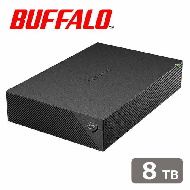 BUFFALO （バッファロー） HD-SGDA8U3-B Seagate製「TV録画」or「PC保存」につかえる外付けハードディスク 8TB[HDSGDA8U3B] 返品種別Bの通販は