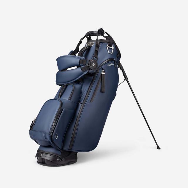 ベゼル PLAYER 5.0 Stand キャディバッグ ダブルストラップ（NAVY・8.5型・47インチクラブ対応） VESSEL GOLF VSL-PLY5.0-NV-W返品種別Aの通販は