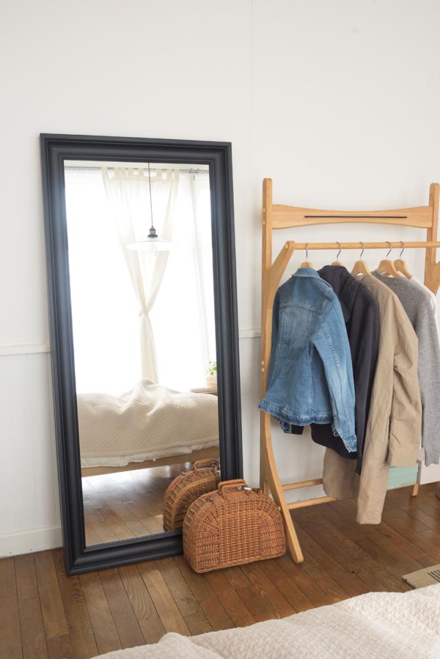 東谷 TSM-911BK スタンドミラー (ブラック)【メーカー直送品】[TSM911BK] 返品種別Aの通販は