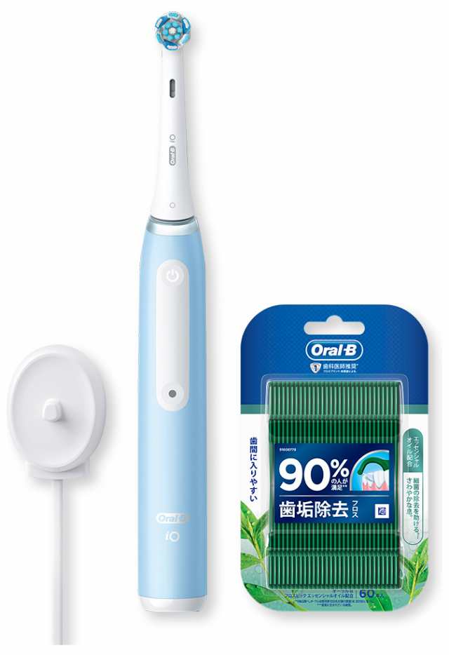 ブラウン 電動歯ブラシ （アイスブルー） フロスピックセット BRAUN Oral-B（オーラルB）iOシリーズ iO3