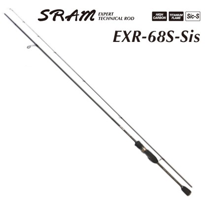 TICT SRAM アジングロッド 6.8ft カーボンソリッド 2ピース EXR-68S-Sis返品種別A