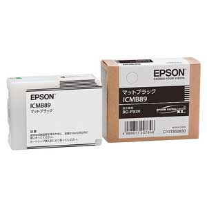 エプソン ICMB89 ［純正］インクカートリッジ（マットブラック）EPSON[ICMB89] 返品種別Aの通販は