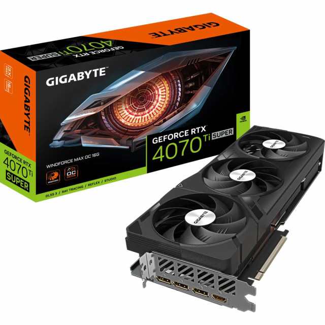 GIGABYTE（ギガバイト） GVN407TSWF3MOC16GD GeForce RTX 4070 Ti SUPER WINDFORCE MAX OC 16G[GVN407TSWF3MOC16GD] 返品種別B