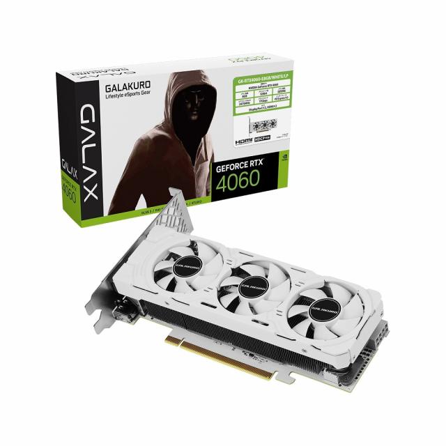 玄人志向 NVIDIA GeForce RTX 4060 搭載 ロープロファイル対応 グラフィックボード  GKRTX4060E8GBWHITELP返品種別Bの通販は