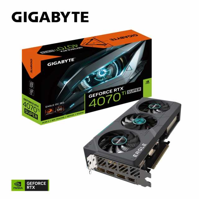 GIGABYTE（ギガバイト） GeForce RTX 4070 Ti SUPER EAGLE OC 16G GVN407TSEAGLEOC16GD返品種別B