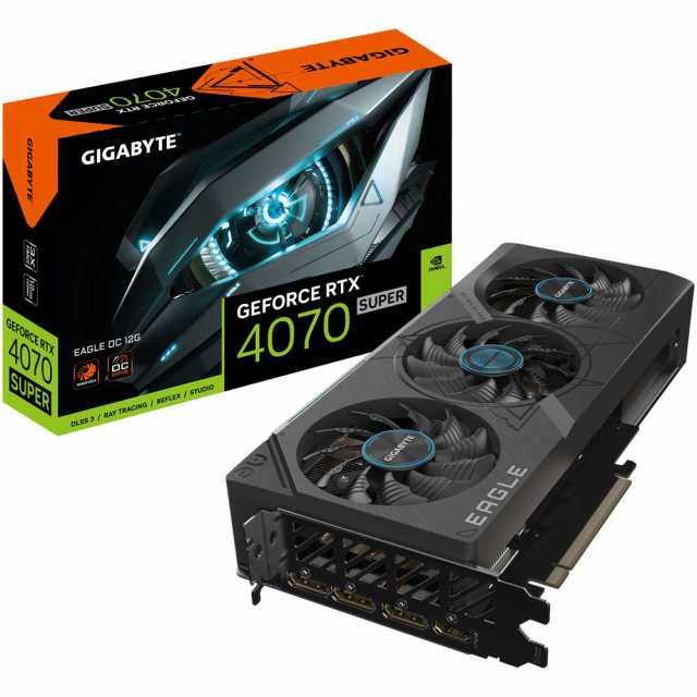 GIGABYTE（ギガバイト） GVN407SEAGLEOC12GD GeForce RTX 4070 SUPER EAGLE OC 12G[GVN407SEAGLEOC12GD] 返品種別B