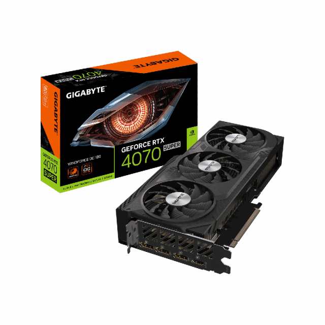 GIGABYTE（ギガバイト） GeForce RTX 4070 Super 搭載 オーバークロック グラフィックボード GV-N407SWF3OC-12GD返品種別B