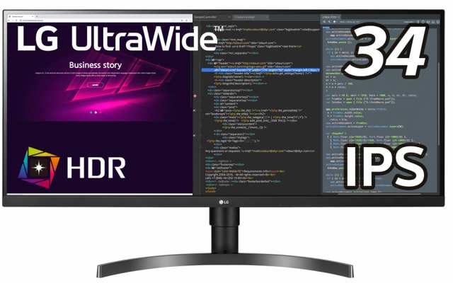 LG 34WN750-B [34型 HDR対応21:9 ウルトラワイドモニター(3440×1440