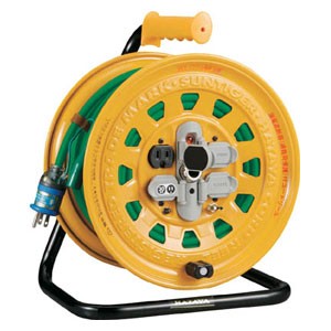 トラスコ中山 BG301KXT プロソフトケーブルコードリール　30m　漏電防止付き 100V[BG301KXT] 返品種別Bの通販は