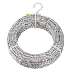 トラスコ中山 CWM4S200 メッキ付ワイヤロープ　Φ4mmX200m[CWM4S200] 返品種別Bの通販は