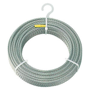 トラスコ中山 CWS6S100 ステンレスワイヤロープ　Φ6mmX100m[CWS6S100] 返品種別Bの通販は