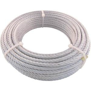トラスコ中山 JWM-9S30 JIS規格品メッキ付ワイヤロープ （6×24）Φ9mm×30m[JWM9S30トラスコ] 返品種別Bの通販は