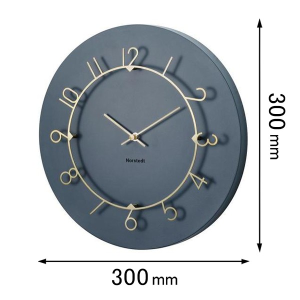 インターフォルム 掛け時計INTERFORM　ウォールクロック Luu ルウ ネイビー CL-4317NV[CL4317NV] 返品種別A