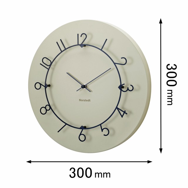 インターフォルム 掛け時計INTERFORM　ウォールクロック Luu ルウ ベージュ CL-4317BE[CL4317BE] 返品種別A