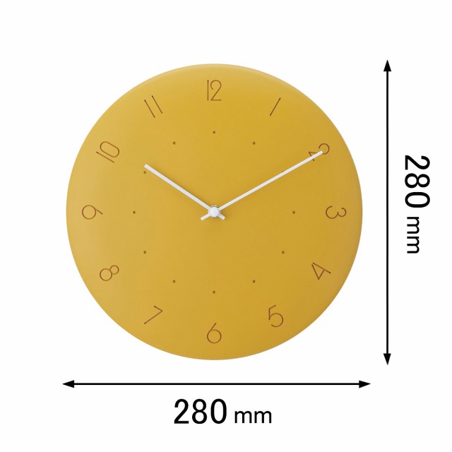 インターフォルム 掛け時計INTERFORM　ウォールクロック Kalmar カルマル イエロー CL-4340YE[CL4340YE] 返品種別A